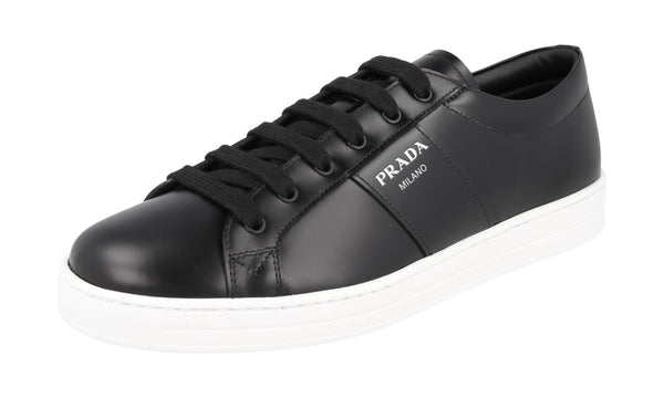 Prada Men's 4E3573 B4L F0002 Leather Sneaker