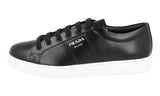 Prada Men's Black Leather Downtown Sneaker 4E3573