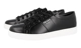 Prada Men's Black Leather Downtown Sneaker 4E3573