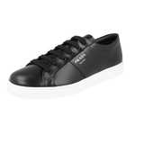 Prada Men's Black Leather Downtown Sneaker 4E3573
