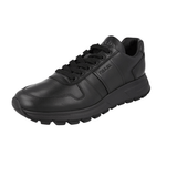 Prada Men's Black Leather Prax01 Sneaker 4E3581