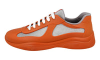 Prada Men's Orange Americas Cup Rubber Sneaker 4E6500