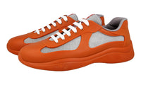 Prada Men's Orange Americas Cup Rubber Sneaker 4E6500