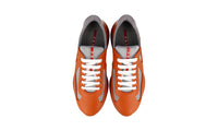 Prada Men's Orange Americas Cup Rubber Sneaker 4E6500