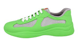 Prada Men's Green Americas Cup Icon Soft Sneaker 4E6500