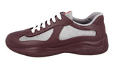 Prada Men's Red Rubber + Bike Americas Cup Sneaker 4E6500