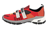 Prada Men's Red Knit Crosssection Sock Slip-on Sneaker 4O3219