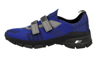 Prada Men's Blue Heavy-Duty Rubber Sole Crossection Sneaker 4O3219