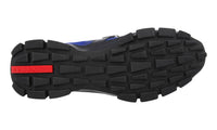Prada Men's Blue Heavy-Duty Rubber Sole Crossection Sneaker 4O3219
