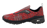 Prada Men's Red Knit Crosssection Sock Slip-on Sneaker 4O3223