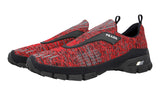 Prada Men's Red Knit Crosssection Sock Slip-on Sneaker 4O3223
