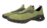 Prada Men's Green Knit Crosssection Sock Slip-on Sneaker 4O3223