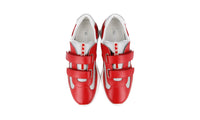 Prada Men's Red Leather Americas Cup Sneaker 4O3305