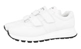 Prada Men's White Leather Prax Hook N Loop Sneaker 4O3528