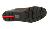 Prada Men's Brown Heavy-Duty Rubber Sole Leather Half-Boot 4T1846