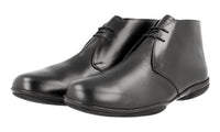 Prada Men's Black Leather Lace-up Shoes 4T2107