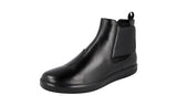 Prada Men's 4T2437 B4L F0002 Leather High-Top Sneaker