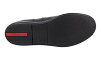 Prada Men's Black Leather Toblach High-Top Sneaker 4T2437