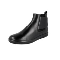 Prada Men's Black Leather Toblach High-Top Sneaker 4T2437