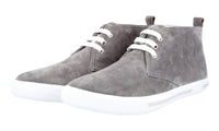 Prada Men's Grey Leather Sneaker 4T2582