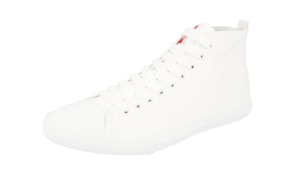 Prada Men's 4T2583 3O9T F0009 Textile High-Top Sneaker