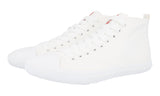 Prada Men's White High-Top Sneaker 4T2583