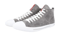 Prada Men's Grey Leather Sneaker 4T2583