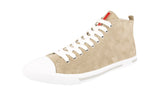 Prada Men's 4T2583 OQ4 F0F24 Leather High-Top Sneaker