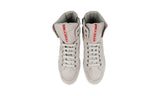Prada Men's Grey Leather Downtown High-Top Sneaker 4T2596