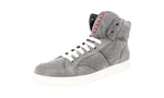 Prada Men's 4T2596 O53 F073E Leather High-Top Sneaker