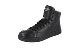 Prada Men's 4T2596 OZ7 F0002 Leather High-Top Sneaker