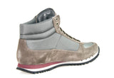 Prada Men's Grey Leather High-Top Sneaker 4T2782