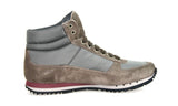 Prada Men's Grey Leather High-Top Sneaker 4T2782