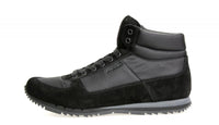 Prada Men's Black Leather High-Top Sneaker 4T2782