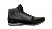 Prada Men's Black Leather High-Top Sneaker 4T2782