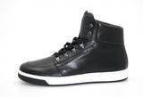 Prada Men's Black Leather High-Top Sneaker 4T2783