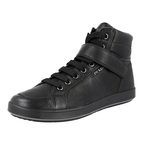 Prada Men's Black Leather High-Top Sneaker 4T2787