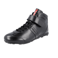 Prada Men's Black Leather Sneaker 4T2788