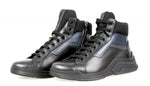 Prada Men's 4T2802 BSY F0JPM Leather High-Top Sneaker