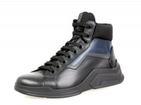 Prada Men's Black Leather Polarius High-Top Sneaker 4T2802