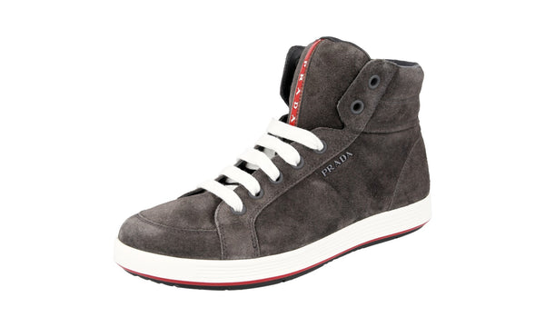 Prada Men's 4T2842 O53 F0207 Leather High-Top Sneaker