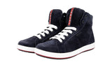 Prada Men's Blue Leather High-Top Sneaker 4T2842