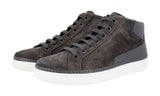 Prada Men's Grey Leather Sneaker 4T2863