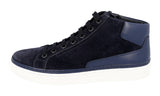 Prada Men's Blue welt-sewn Leather Sneaker 4T2863