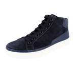 Prada Men's Blue welt-sewn Leather Sneaker 4T2863