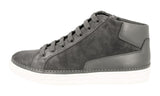 Prada Men's Grey welt-sewn Leather Sneaker 4T2863