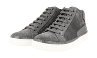 Prada Men's Grey welt-sewn Leather Sneaker 4T2863