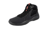Prada Men's 4T2871 1O1G F0002 Leather High-Top Sneaker