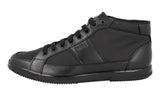 Prada Men's Black Leather High-Top Sneaker 4T2878