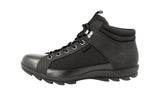 Prada Men's Black Leather High-Top Sneaker 4T2940